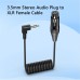 Right Angle 3.5mm (1/8 Inch) TRS Stereo Male to XLR Female Coiled Audio Cable - 0.5M Right Angle 3.5mm (1/8 Inch) TRS Stereo Male to XLR Female Coiled Audio Cable - 0.5M