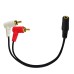 3.5mm Female to 2-Male RCA Stereo Audio Cable – 90° Right-Angled Adapter for Smartphones, Tablets, Speakers, TV, Amp & More (0.25m / 1.5m) 3.5mm Female to 2-Male RCA Stereo Audio Cable – 90° Right-Angled Adapter for Smartphones, Tablets, Speakers, TV, Amp & More (0.25m / 1.5m)