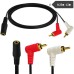3.5mm Female to 2-Male RCA Stereo Audio Cable – 90° Right-Angled Adapter for Smartphones, Tablets, Speakers, TV, Amp & More (0.25m / 1.5m) 3.5mm Female to 2-Male RCA Stereo Audio Cable – 90° Right-Angled Adapter for Smartphones, Tablets, Speakers, TV, Amp & More (0.25m / 1.5m)
