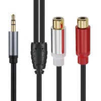 3.5mm Aux Audio Stereo Plug to Dual RCA Jack Stereo Audio Cable 3.5mm Aux Audio Stereo Plug to Dual RCA Jack Stereo Audio Cable