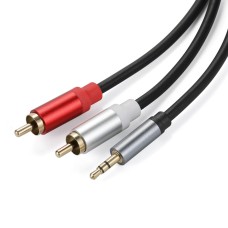 3.5mm Stereo Jack to 2 RCA Twin Phono Plug Cable