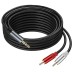 3.5mm Stereo Jack to 2 RCA Twin Phono Plug Cable
