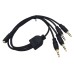 3.5mm Audio Y-Splitter Cable – Female to Quad / Four Male Stereo Adapter (0.5m) 3.5mm Audio Y-Splitter Cable – Female to Quad / Four Male Stereo Adapter (0.5m)