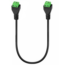 2-Pin Screw Terminal Female to Female Converter Cable - 0.3m Solderless DIY Extension Cord for Data, Signal & Charging 2-Pin Screw Terminal Female to Female Converter Cable - 0.3m Solderless DIY Extension Cord for Data, Signal & Charging