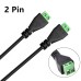 2-Pin Screw Terminal Female to Female Converter Cable - 0.3m Solderless DIY Extension Cord for Data, Signal & Charging 2-Pin Screw Terminal Female to Female Converter Cable - 0.3m Solderless DIY Extension Cord for Data, Signal & Charging