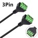 3-Pin Screw Terminal Female to Female Converter Cable - 0.3m Solderless DIY Extension Cord for Data, Signal & Charging 3-Pin Screw Terminal Female to Female Converter Cable - 0.3m Solderless DIY Extension Cord for Data, Signal & Charging