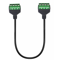4-Pin Screw Terminal Female to Female Converter Cable - 0.3m Solderless DIY Extension Cord for Data, Signal & Charging 4-Pin Screw Terminal Female to Female Converter Cable - 0.3m Solderless DIY Extension Cord for Data, Signal & Charging