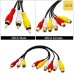 3 RCA Male to 6 RCA Female Splitter Audio Video Composite Cable 3 RCA Male to 6 RCA Female Splitter Audio Video Composite Cable