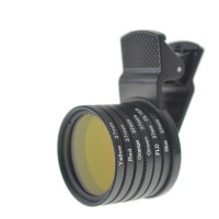 37mm Thread Solid #3 Full Color Filter Lens with Universal Clip for Smartphone 37mm Thread Solid #3 Full Color Filter Lens with Universal Clip for Smartphone