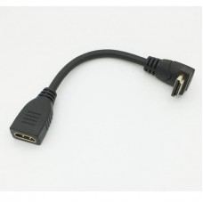 15cm / 6in Super Short Right-Angle HDMI Male to Female (HDMI 1.4) Extension Cable 15cm / 6in Super Short Right-Angle HDMI Male to Female (HDMI 1.4) Extension Cable