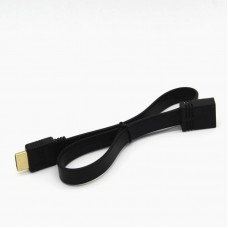 Super Short (50cm) HDMI Male to HDMI Female Flat Cable Super Short (50cm) HDMI Male to HDMI Female Flat Cable