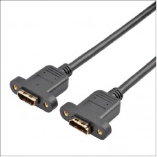 Panel Mount HDMI 1.4 Type A Female to Panel Mount HDMI 1.4 Type A Female Extension Cable Panel Mount HDMI 1.4 Type A Female to Panel Mount HDMI 1.4 Type A Female Extension Cable