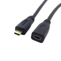 Super Short Micro HDMI Male to Micro HDMI Female Extension Cable Super Short Micro HDMI Male to Micro HDMI Female Extension Cable