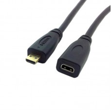Super Short Micro HDMI Male to Micro HDMI Female Extension Cable Super Short Micro HDMI Male to Micro HDMI Female Extension Cable