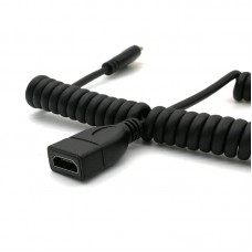 Curl Spring / Coiled Retractable HDMI 1.4 Male to HDMI 1.4 Female Cable Curl Spring / Coiled Retractable HDMI 1.4 Male to HDMI 1.4 Female Cable