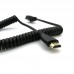 Curl Spring / Coiled Retractable HDMI 1.4 Male to HDMI 1.4 Female Cable Curl Spring / Coiled Retractable HDMI 1.4 Male to HDMI 1.4 Female Cable