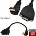 Super Short HDMI 1.4 Type A Male to 25mm Pitch Panel Mount Female Extension Cable Super Short HDMI 1.4 Type A Male to 25mm Pitch Panel Mount Female Extension Cable