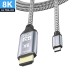 USB4 USB-C Source to HDMI 2.0 Display or Monitor (8K/4K/UHD/DP) Cable USB4 USB-C Source to HDMI 2.0 Display or Monitor (8K/4K/UHD/DP) Cable
