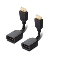Super Short HDMI Male to Female Extender Cable