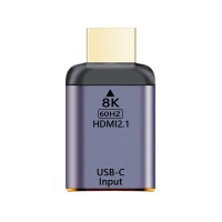 USB4 8K / 4K UHD 60Hz USB-C to HDMI 2.1 Adapter / Converter for Smartphone / Tablets USB4 8K / 4K UHD 60Hz USB-C to HDMI 2.1 Adapter / Converter for Smartphone / Tablets