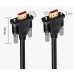 Single Locking Screw / Thumb Lock HDMI 2.0 A male to to Panel Mount HDMI 2.0 A male Extension Cable