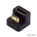 180 degree Right Angled U-shape HDMI 1.4 male to female adapter / connector