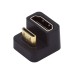 180 degree Right Angled U-shape HDMI 1.4 male to female adapter / connector