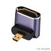 90 Deg Elbow Angled Micro HDMI Male to HDMI Female Adapter (Supports 8K@60Hz UHD, HDCP & 3D) 90 Deg Elbow Angled Micro HDMI Male to HDMI Female Adapter (Supports 8K@60Hz UHD, HDCP & 3D)