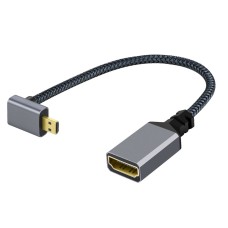 Rugged Tangle-Free HDMI 1.4 4K 60Hz UHD HDTV Micro HDMI Male to Standard HDMI Female Adapter Cable Rugged Tangle-Free HDMI 1.4 4K 60Hz UHD HDTV Micro HDMI Male to Standard HDMI Female Adapter Cable