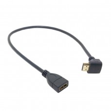 Super Short 6in/15cm Right Angle HDMI Male to Female (HDMI 1.4 with Ethernet & 3D) Extension Cable Super Short 6in/15cm Right Angle HDMI Male to Female (HDMI 1.4 with Ethernet & 3D) Extension Cable
