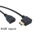 Super Short 6in/15cm Right Angle HDMI Male to Female (HDMI 1.4 with Ethernet & 3D) Extension Cable Super Short 6in/15cm Right Angle HDMI Male to Female (HDMI 1.4 with Ethernet & 3D) Extension Cable