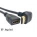 Super Short 6in/15cm Right Angle HDMI Male to Female (HDMI 1.4 with Ethernet & 3D) Extension Cable Super Short 6in/15cm Right Angle HDMI Male to Female (HDMI 1.4 with Ethernet & 3D) Extension Cable