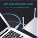 USB Type A Console (to RJ45) Cable Essential Accesory of Cisco, NETGEAR, Ubiquity, LINKSYS, TP-Link Routers