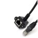 8P8C STP Cat5 LAN Ethernet Network Patch Cord / Right Angled Panel Mount RJ45 Female to RJ45 male 8P8C STP Cat5 LAN Ethernet Network Patch Cord / Right Angled Panel Mount RJ45 Female to RJ45 male