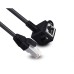 8P8C STP Cat5 LAN Ethernet Network Patch Cord / Right Angled Panel Mount RJ45 Female to RJ45 male 8P8C STP Cat5 LAN Ethernet Network Patch Cord / Right Angled Panel Mount RJ45 Female to RJ45 male