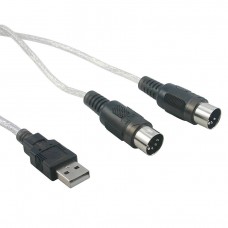 USB IN-OUT MIDI Interface Converter / Adapter with 5-PIN DIN MIDI Cable for PC / Laptop / Mac / Music USB IN-OUT MIDI Interface Converter / Adapter with 5-PIN DIN MIDI Cable for PC / Laptop / Mac / Music