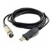 USB Male to 3PIN XLR Mic / Microphone Female Cable for Studio, Karaoke, Audio, Recording Instruments