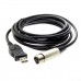 USB Male to 3PIN XLR Mic / Microphone Female Cable for Studio, Karaoke, Audio, Recording Instruments