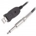 3M/10ft Long USB Guitar Cable Guitar Bass to PC USB Recording Cable (USB to Audio 1/4" 6.3mm Male Cable) 3M/10ft Long USB Guitar Cable Guitar Bass to PC USB Recording Cable (USB to Audio 1/4" 6.3mm Male Cable)
