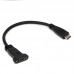 PCI 28mm Pitch Panel Mount 8 inches / 20cm Short USB-C Male to USB-C Female Jumper / Feeder Extension Cable PCI 28mm Pitch Panel Mount 8 inches / 20cm Short USB-C Male to USB-C Female Jumper / Feeder Extension Cable