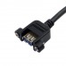 USB 3.0 Single Port A Female Panel Screw Mount Type to Up Angled Motherboard 20pin Header Cable