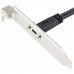 Panel Mount USB-C with PCI Header Plate to 20pin Motherboard Header Jumper / Feeder Cable Panel Mount USB-C with PCI Header Plate to 20pin Motherboard Header Jumper / Feeder Cable