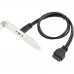 Panel Mount USB-C with PCI Header Plate to 20pin Motherboard Header Jumper / Feeder Cable Panel Mount USB-C with PCI Header Plate to 20pin Motherboard Header Jumper / Feeder Cable