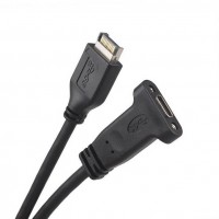 USB-C Jack (female) with PCI Header Plate to USB 3.1 Motherboard Header Type E Extension Cable USB-C Jack (female) with PCI Header Plate to USB 3.1 Motherboard Header Type E Extension Cable