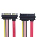 SFF-8482 SAS 29Pin to 22Pin SATA Hard DiskDrive Raid Extension Cable with Data Power Port SFF-8482 SAS 29Pin to 22Pin SATA Hard DiskDrive Raid Extension Cable with Data Power Port