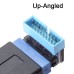 Up / Down Angled USB 3.0 20Pin 19Pin Male to Female Extension Adapter for Motherboard Mainboard DIY Up / Down Angled USB 3.0 20Pin 19Pin Male to Female Extension Adapter for Motherboard Mainboard DIY