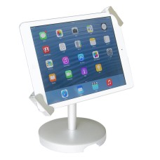 For Samsung Galaxy Tab, Galaxy Note and Android Tablets Anti-theft POS Kiosk Desktop / FrontDesk Stand Enclosure with Security Lock and Keys