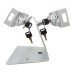 Anti-Theft Dual Screen / Display Desktop Kiosk Stand for iPad / Microsoft Surface Go & Pro / Android Tablets Anti-Theft Dual Screen / Display Desktop Kiosk Stand for iPad / Microsoft Surface Go & Pro / Android Tablets