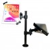 Desktop Anti-Theft Lockable Dual Mount for Samsung Galaxy Tab, Galaxy Note and Android Tablets, 360 degree Rotating and Height Adjustable Desktop Anti-Theft Lockable Dual Mount for Samsung Galaxy Tab, Galaxy Note and Android Tablets, 360 degree Rotating and Height Adjustable