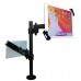 Desktop Anti-Theft Lockable Dual Mount for iPad / Microsoft Surface Pro / Android Tablets, 360 deg Rotating and Height Adjustable Desktop Anti-Theft Lockable Dual Mount for iPad / Microsoft Surface Pro / Android Tablets, 360 deg Rotating and Height Adjustable